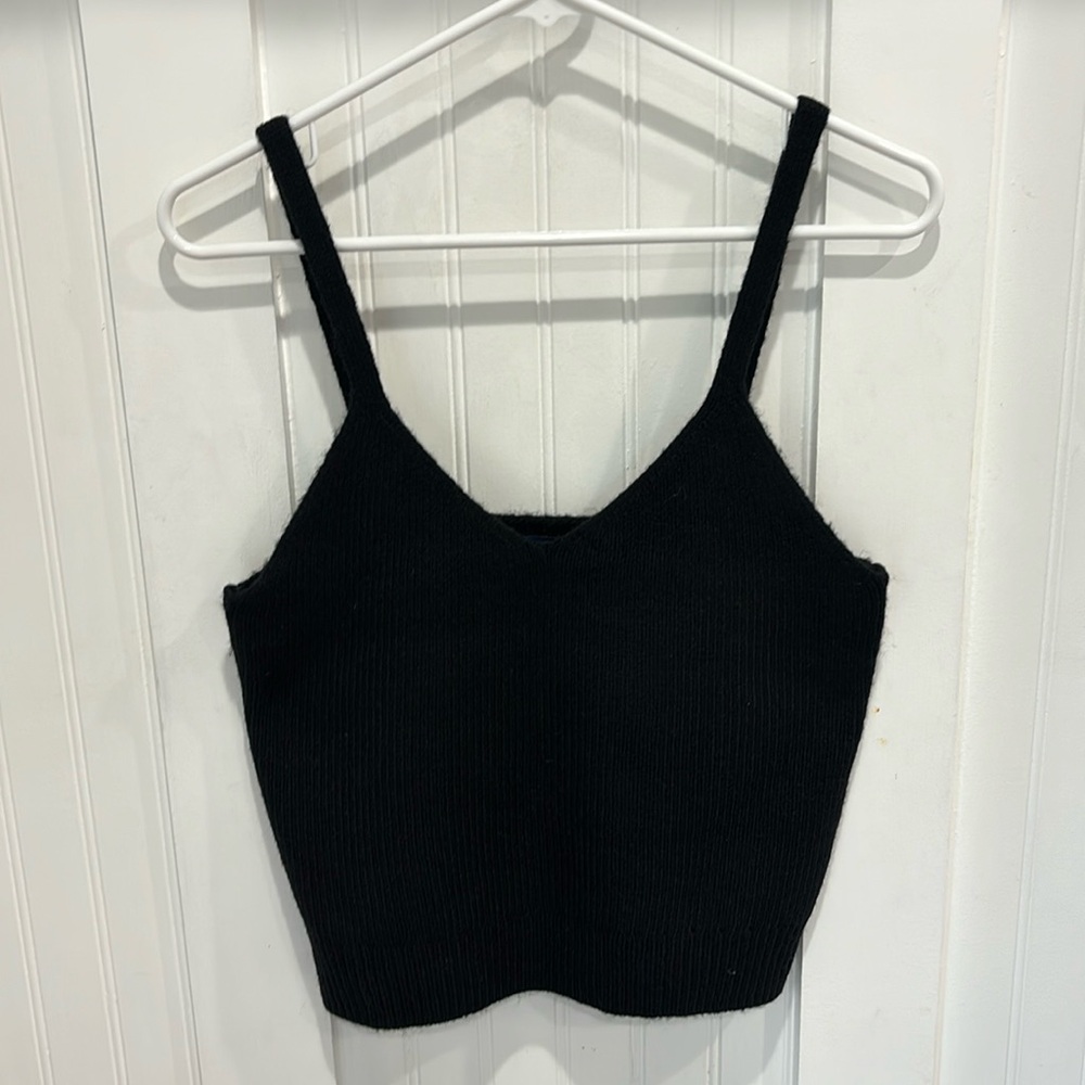 BRAND NEW Biltmore Black Cropped Sweater Tank